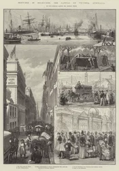 Sketches in Melbourne, the Capital of Victoria, Australia